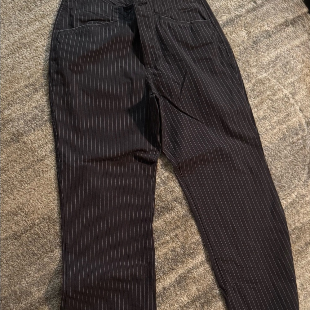 White Stag Women’s Dark Gray Striped Dress Pants